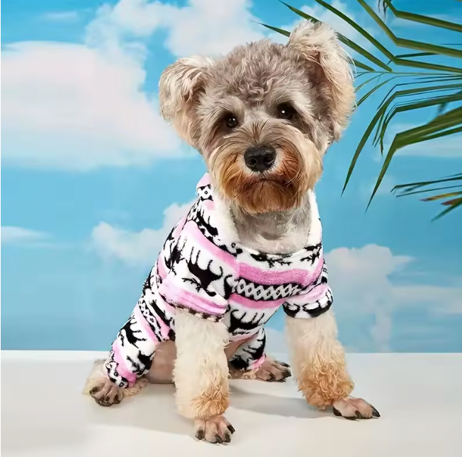 Christmas Reindeer Hooded Pajamas for Pets